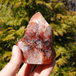 Fire Quartz Red Hematoid Crystal Flame Tower