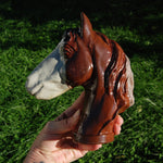 XL Mookaite Jasper Horse Crystal Carving