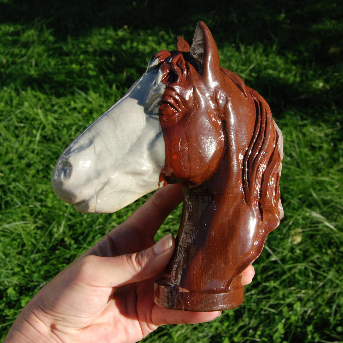 XL Mookaite Jasper Horse Crystal Carving