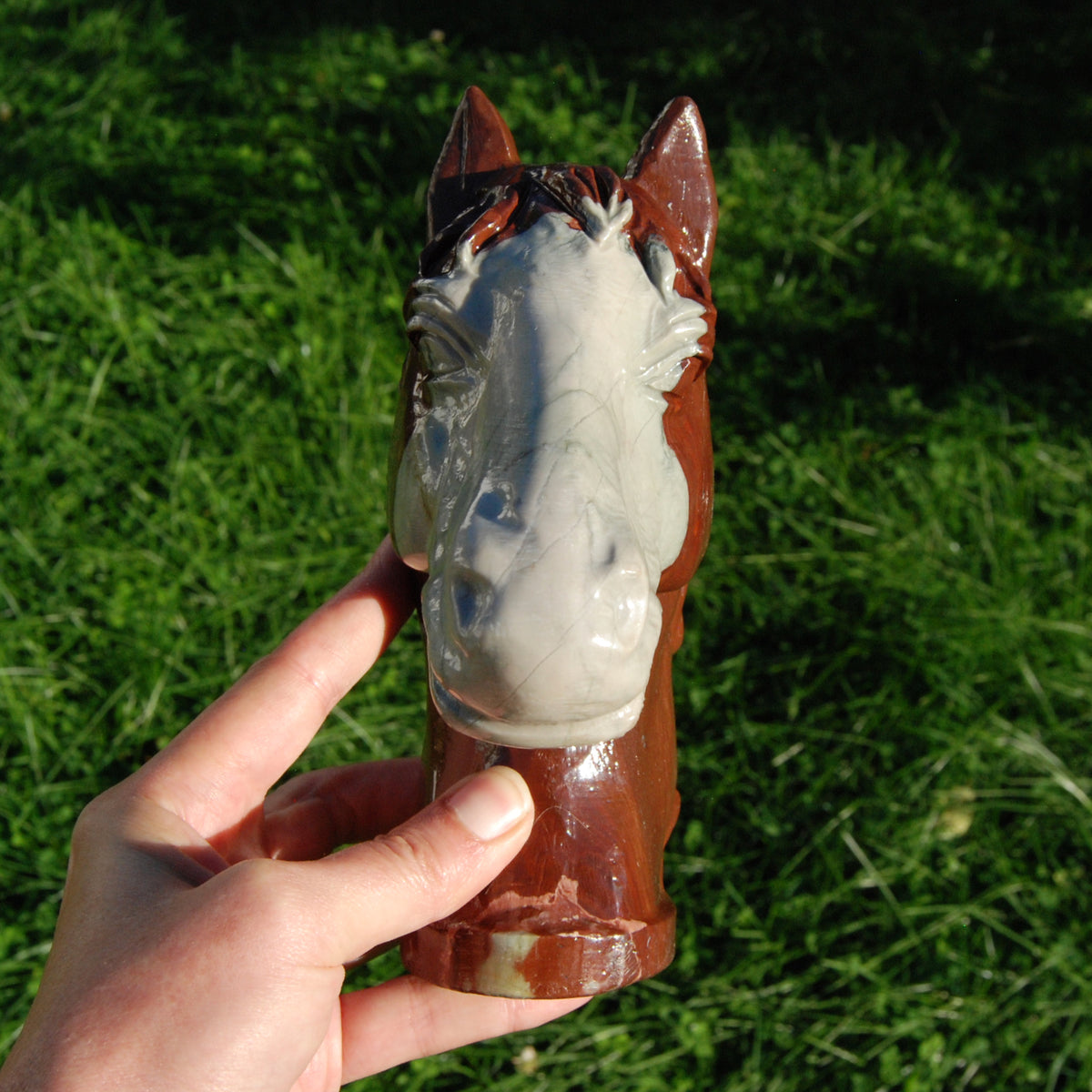 XL Mookaite Jasper Horse Crystal Carving