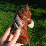 XL Mookaite Jasper Horse Crystal Carving
