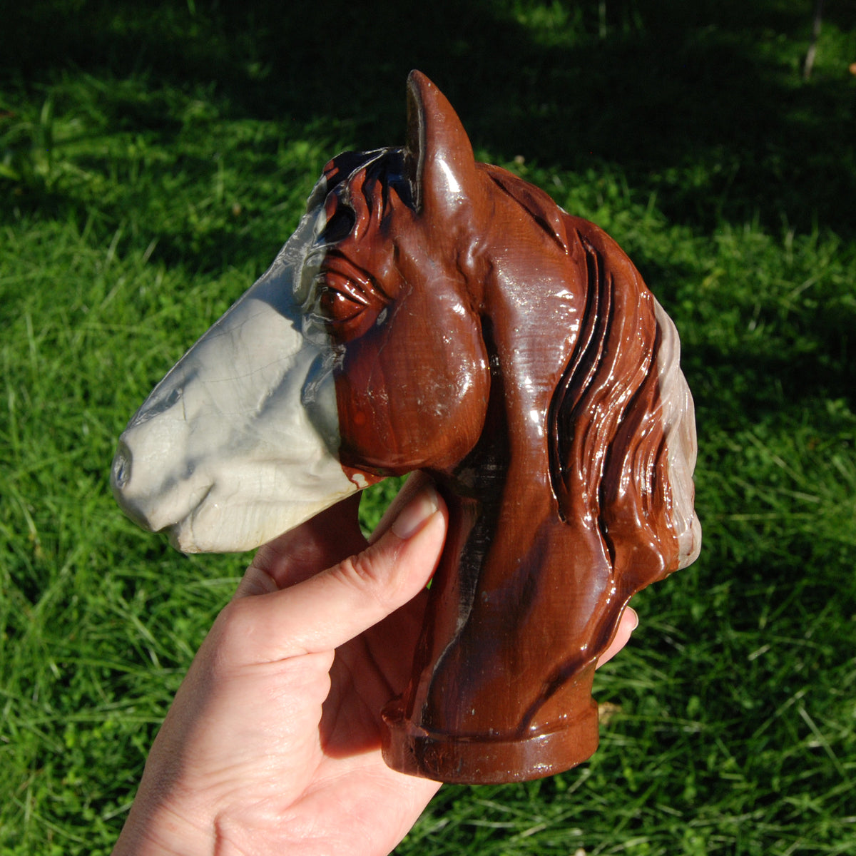 XL Mookaite Jasper Horse Crystal Carving