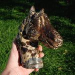 Picture Jasper Horse Crystal Carving