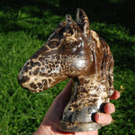 Picture Jasper Horse Crystal Carving