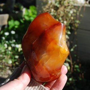 Carnelian Crystal Flame Tower