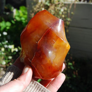 Carnelian Crystal Flame Tower