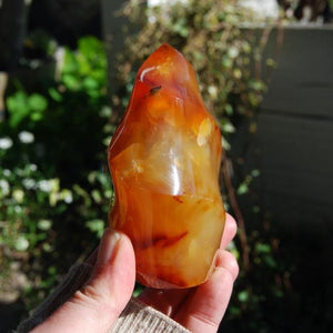 Carnelian Crystal Flame Tower