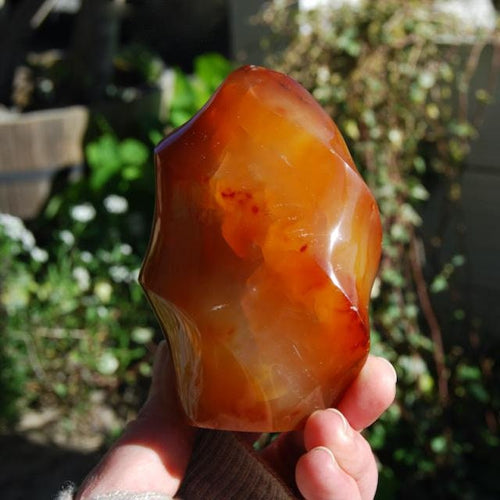 Carnelian Crystal Flame Tower