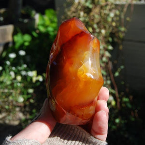 Carnelian Crystal Flame Tower