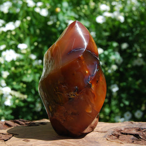 Carnelian Crystal Flame Tower