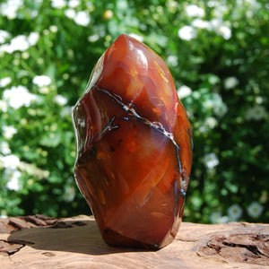 Carnelian Crystal Flame Tower