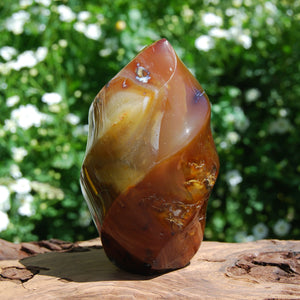 Carnelian Crystal Flame Tower