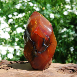 Carnelian Crystal Flame Tower