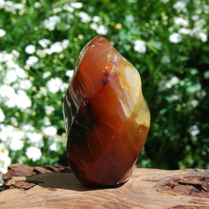 Carnelian Crystal Flame Tower