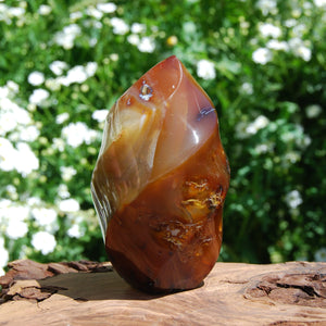 Carnelian Crystal Flame Tower