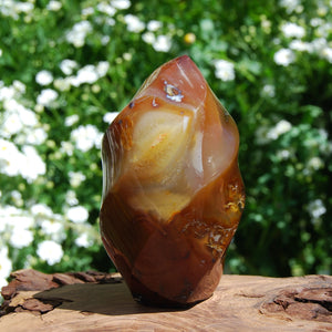 Carnelian Crystal Flame Tower