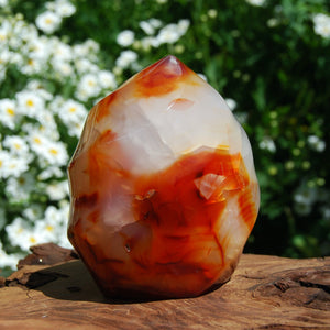 Carnelian Crystal Flame Tower