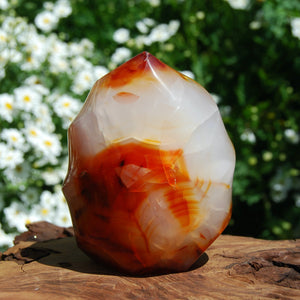 Carnelian Crystal Flame Tower