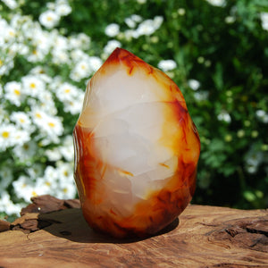 Carnelian Crystal Flame Tower