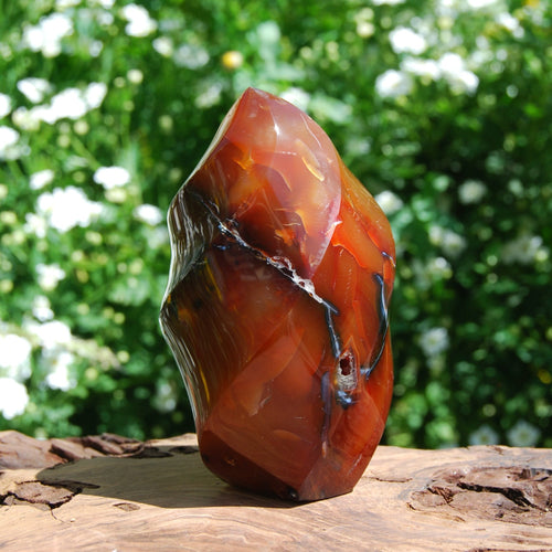 Carnelian Crystal Flame Tower