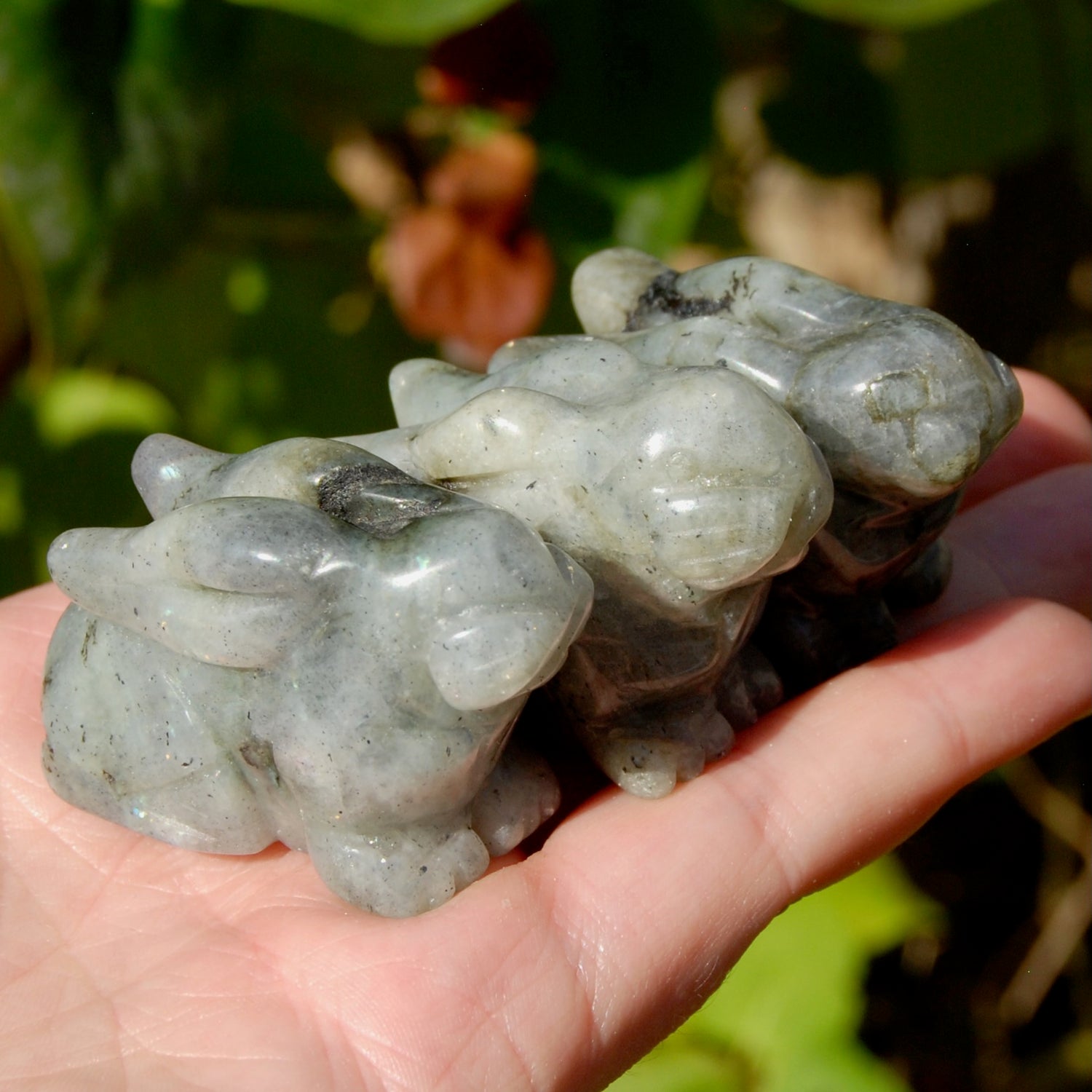Labradorite Crystal Rabbits