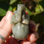Labradorite Crystal Elephant Carving