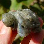 Labradorite Crystal Turtle Carving