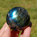 Cat's Eye Labradorite Crystal Sphere