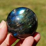 Cat's Eye Labradorite Crystal Sphere