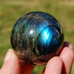 Cat's Eye Labradorite Crystal Sphere