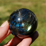 Cat's Eye Labradorite Crystal Sphere
