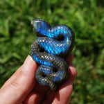 Flashy Labradorite Crystal Snake
