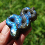 Flashy Labradorite Crystal Snake