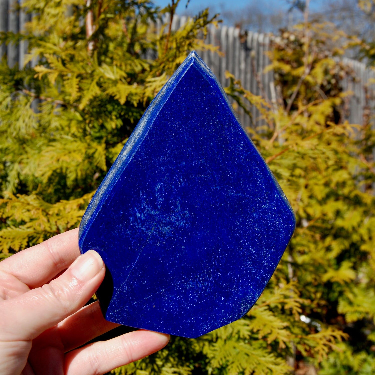 Lapis Lazuli Crystal Freeform Tower