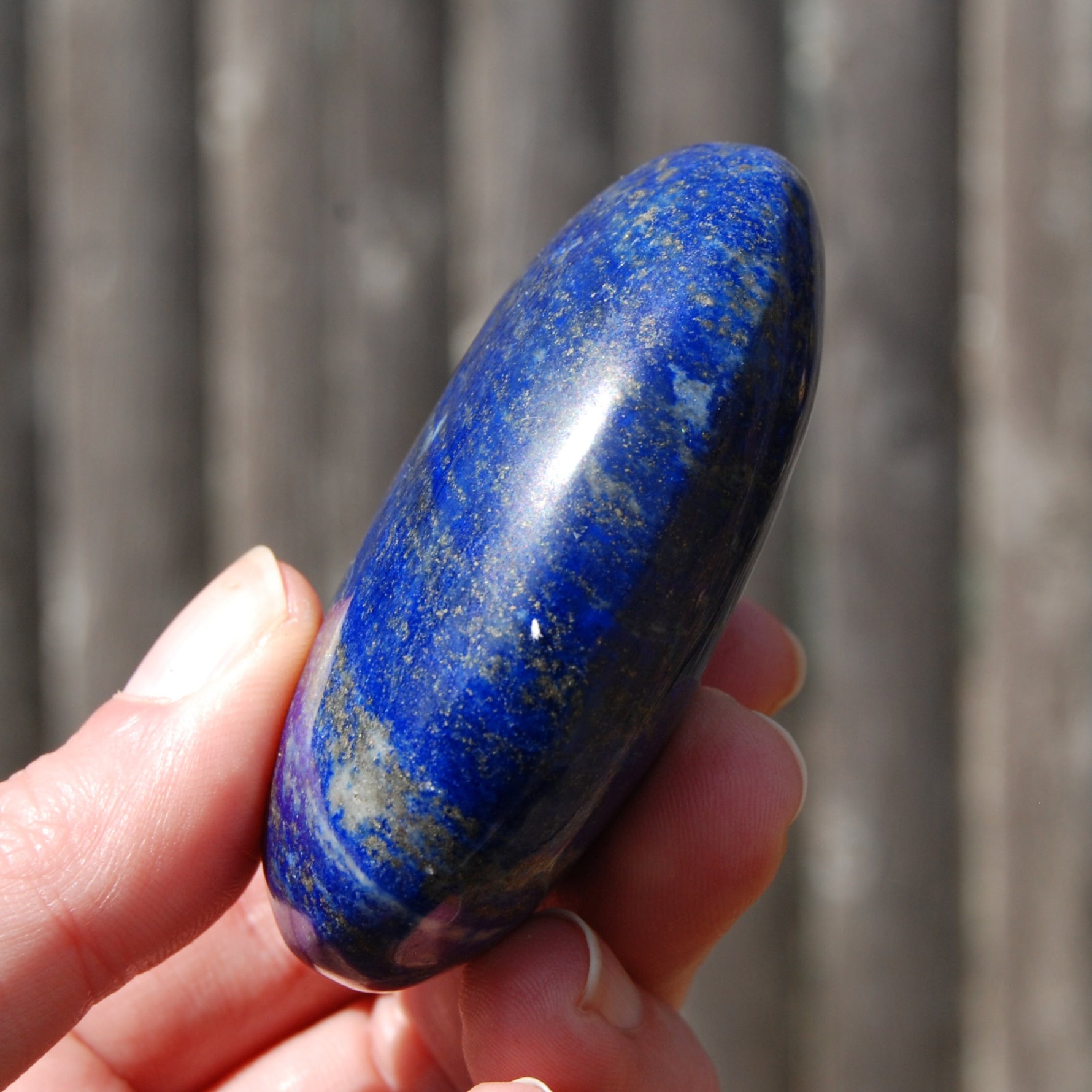 Lapis Lazuli Crystal Palm Stone