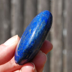Lapis crystal palm stone
