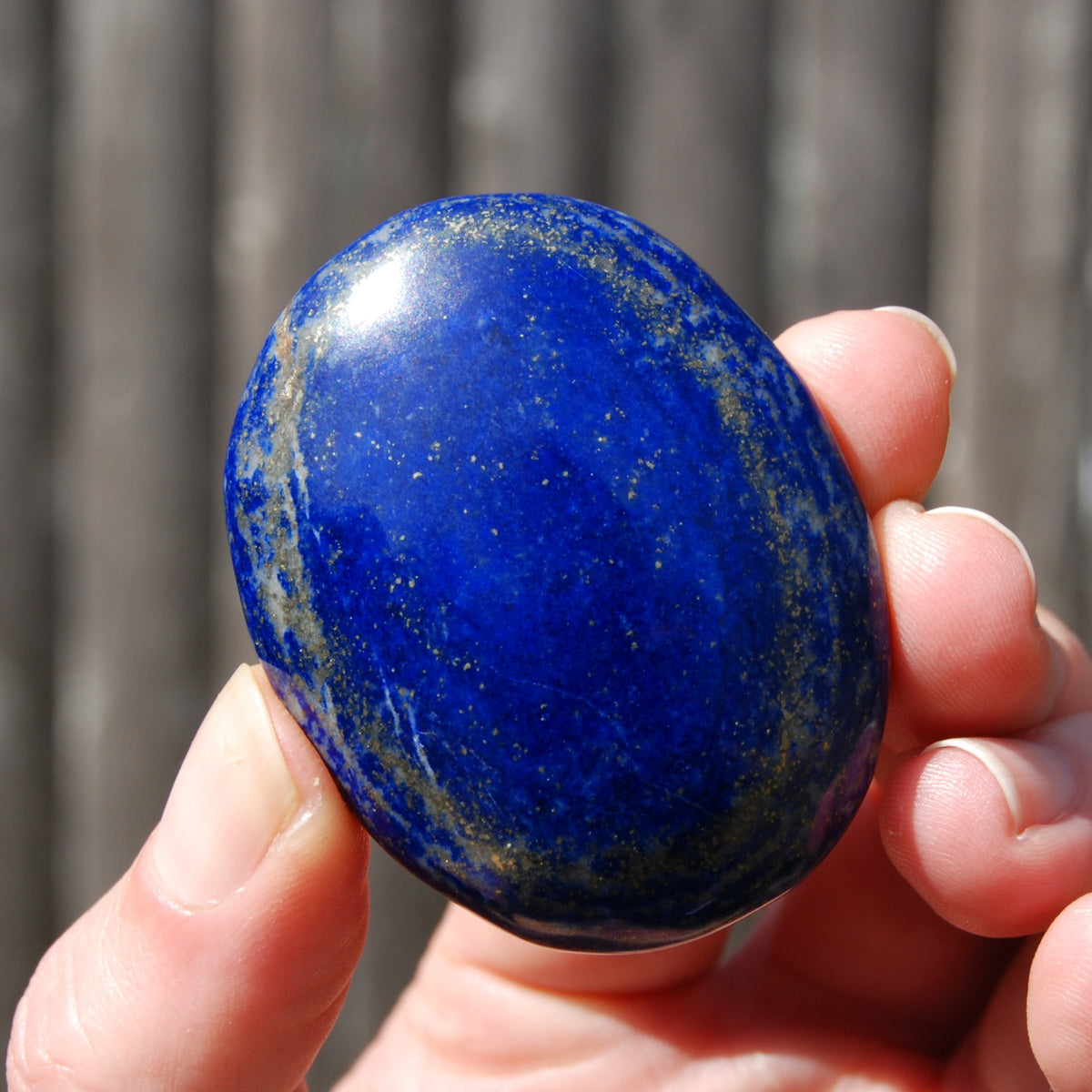 Lapis Lazuli Crystal Palm Stone