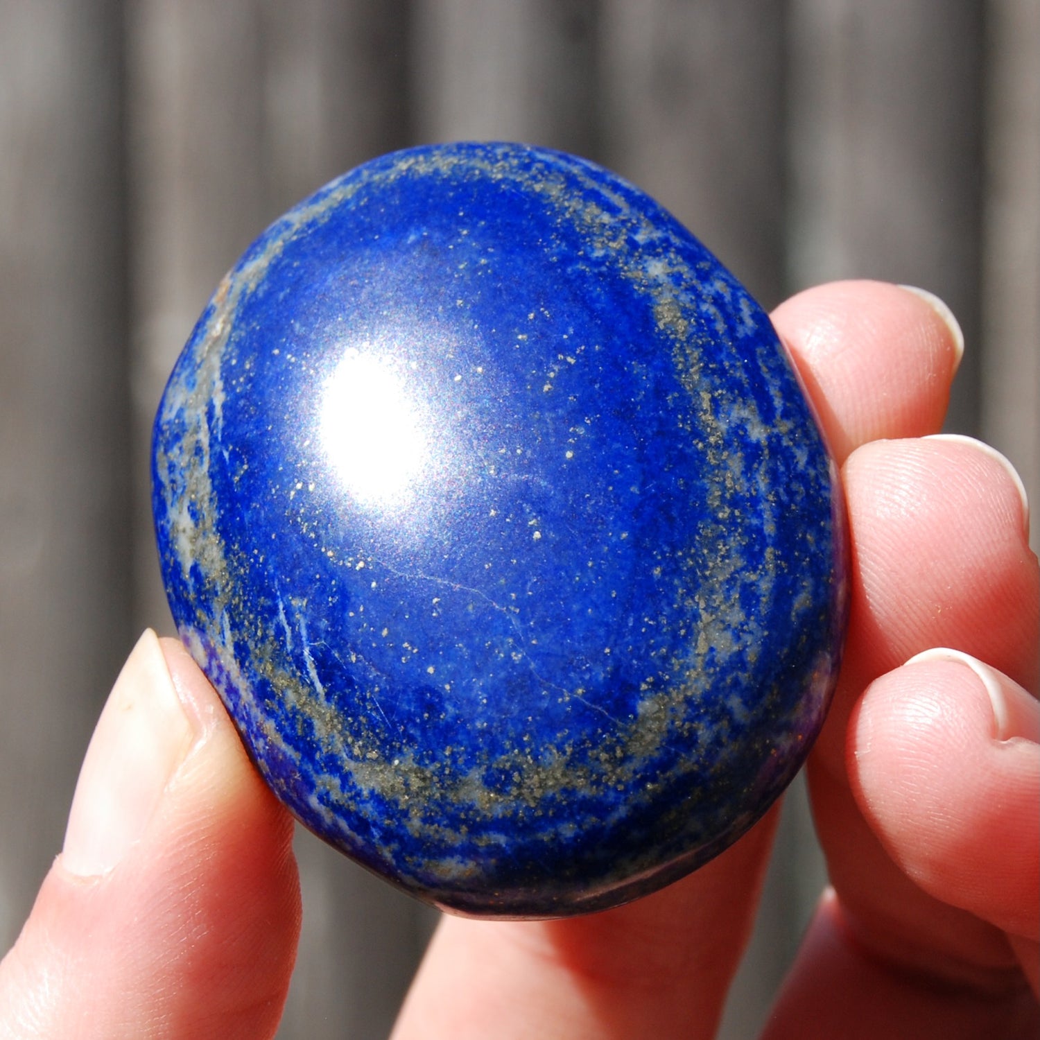 Lapis Lazuli Crystal Palm Stone