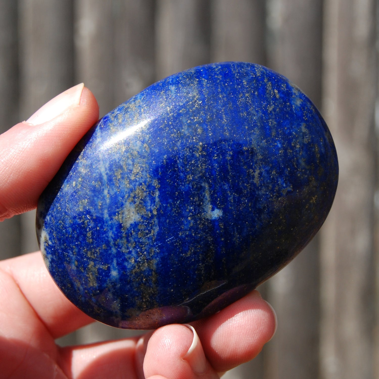 Lapis Lazuli Crystal Palm Stone