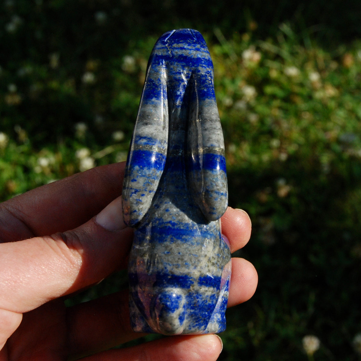 Lapis Lazuli Rabbit Crystal Carving
