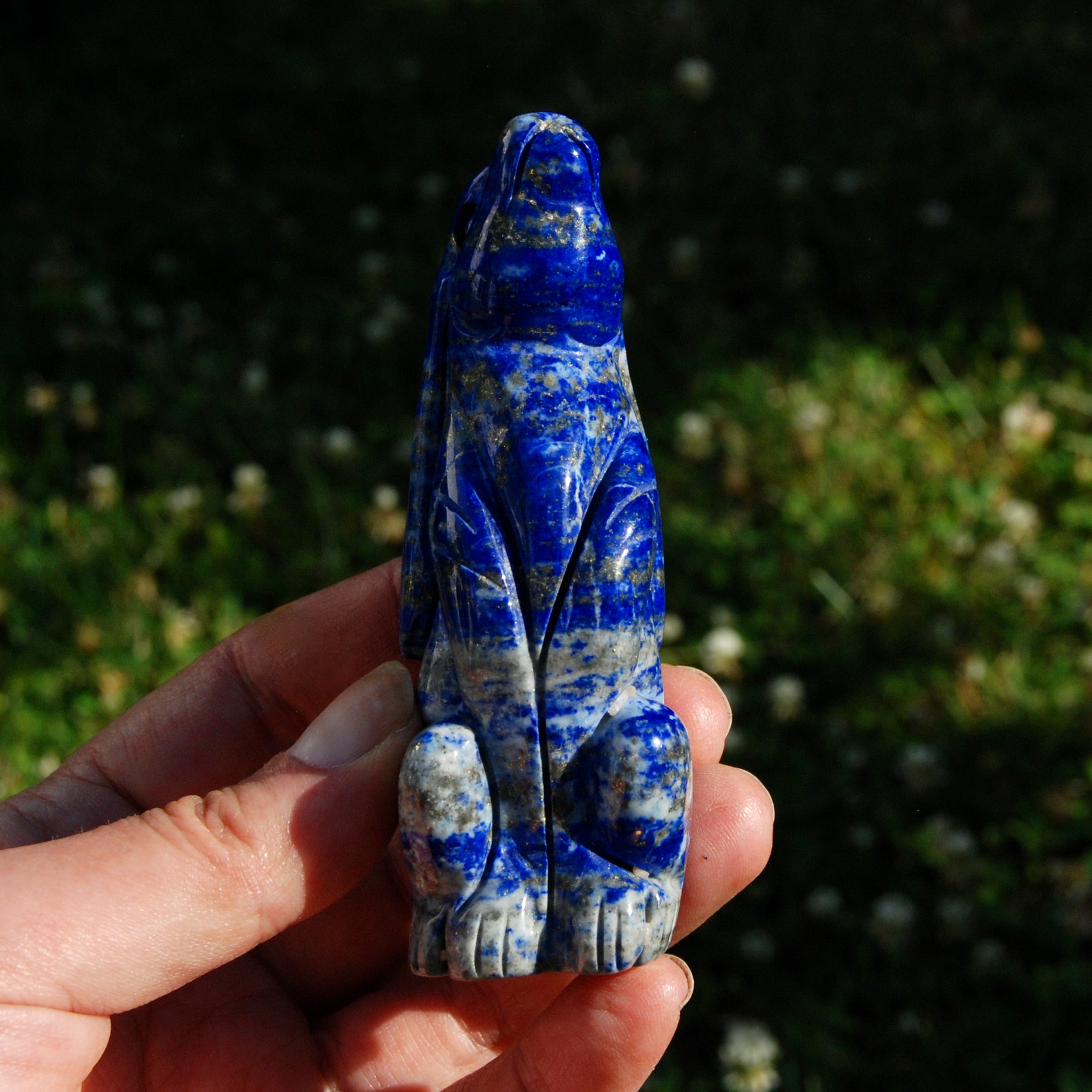 Lapis Lazuli Rabbit Crystal Carving