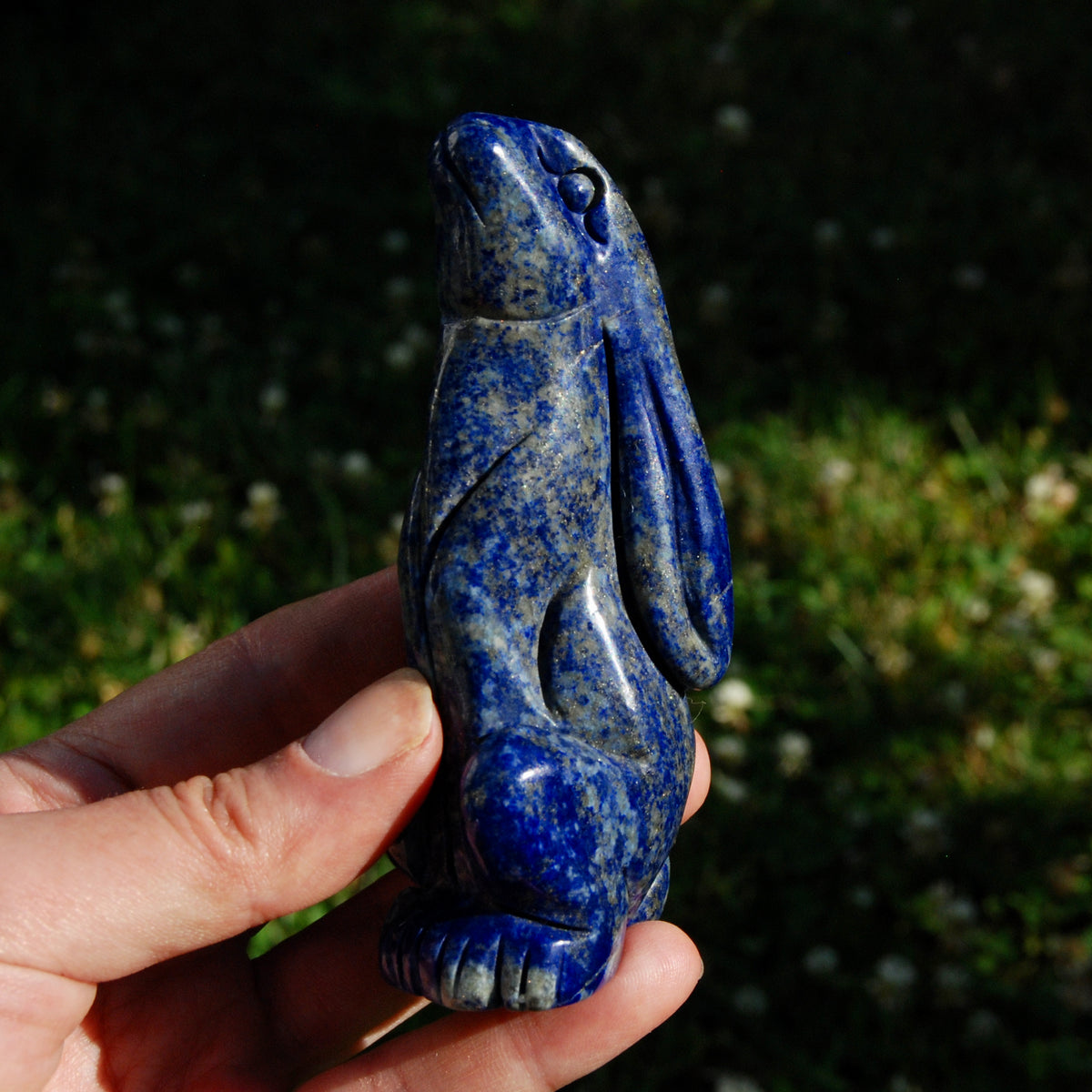 Lapis Lazuli Rabbit Crystal Carving