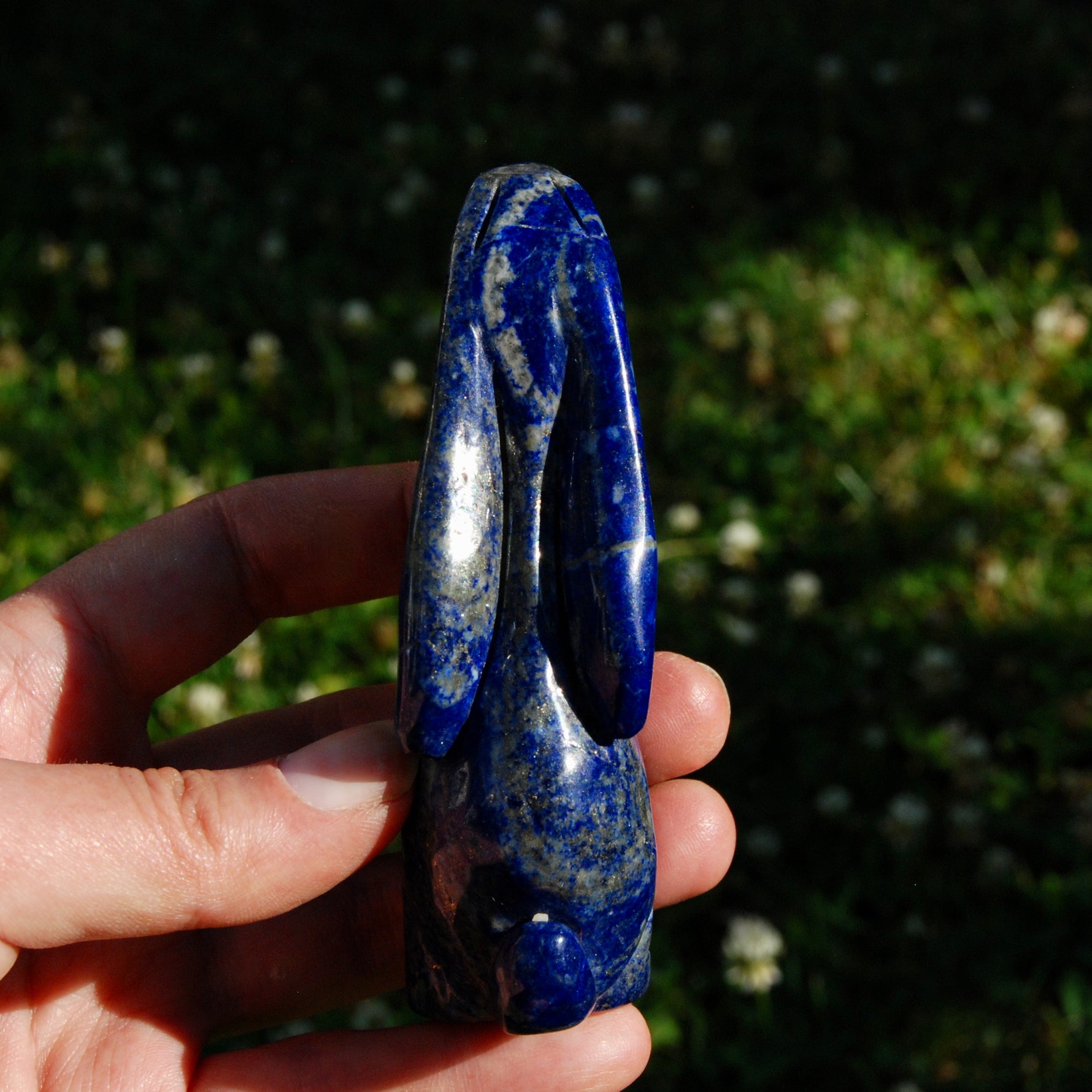 Lapis Lazuli Rabbit Crystal Carving