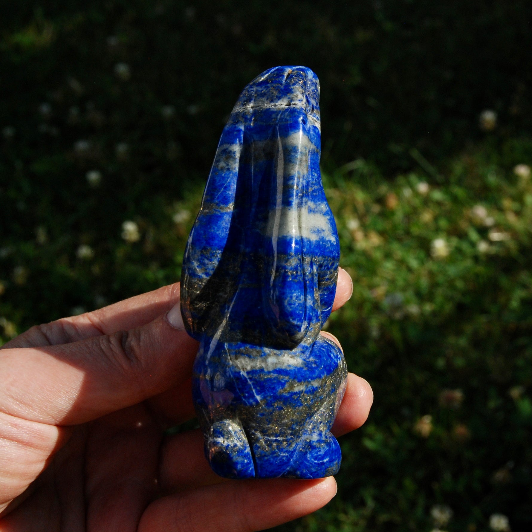Lapis Lazuli Rabbit Crystal Carving