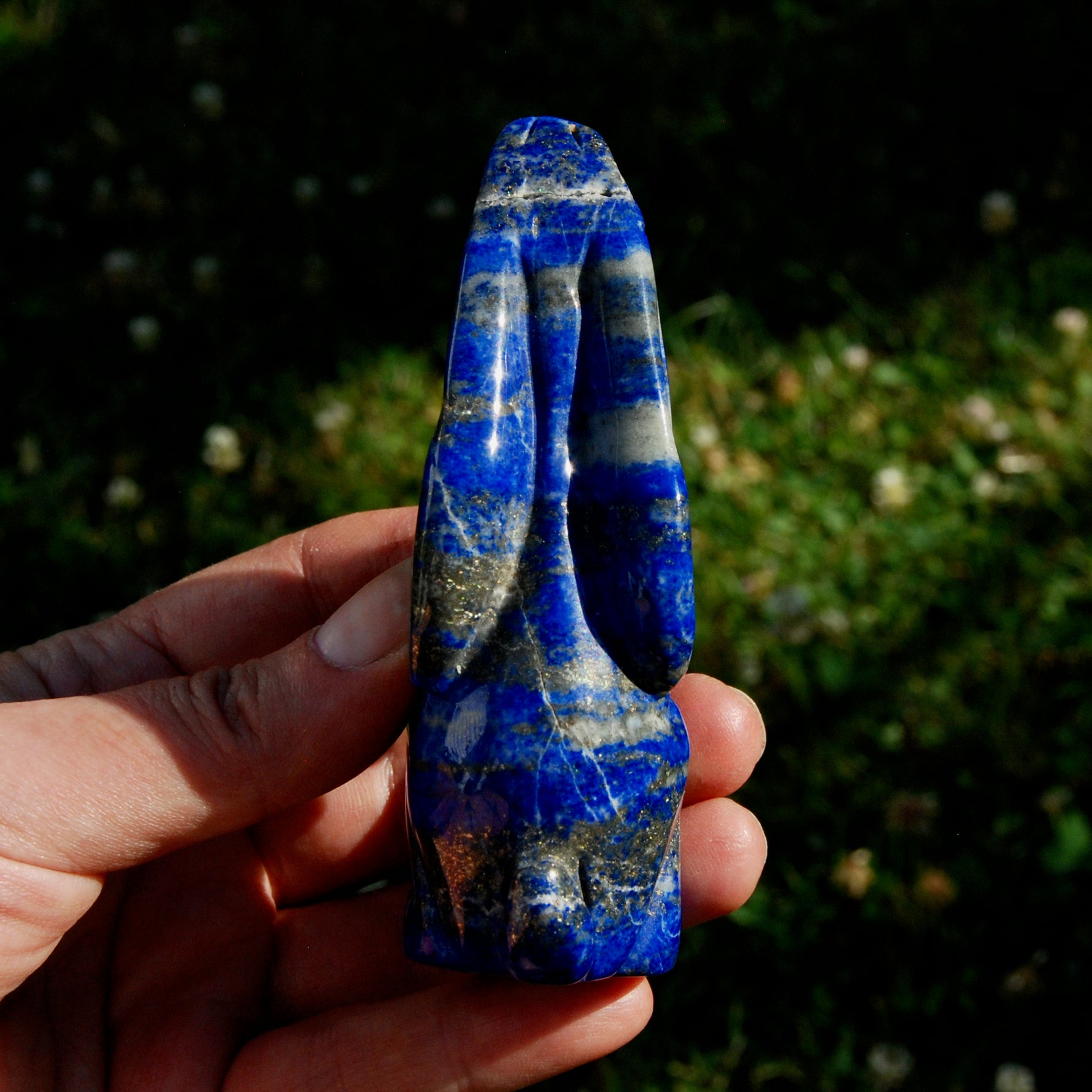 Lapis Lazuli Rabbit Crystal Carving