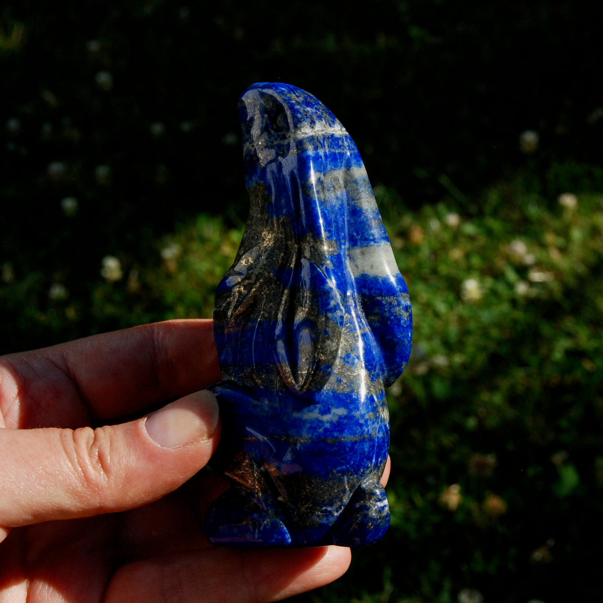 Lapis Lazuli Rabbit Crystal Carving