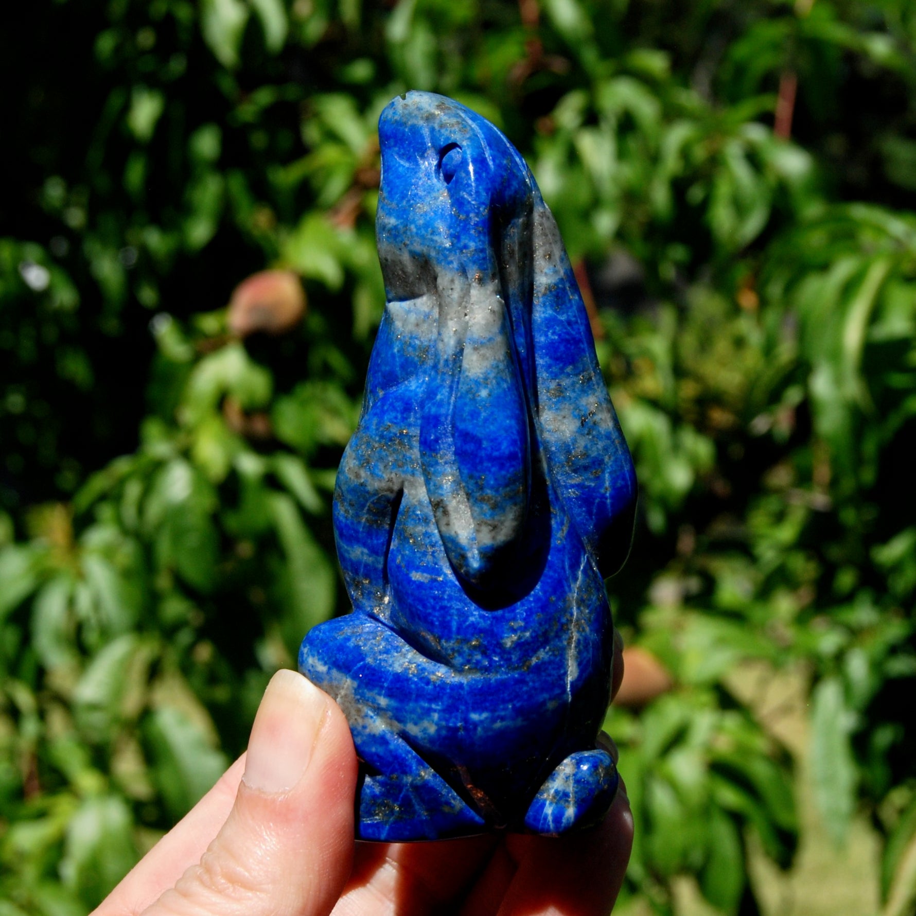 lapis lazuli rabbit, crystal rabbit carving, gemstone rabbit, lapis lazuli bunny, carved crystal animal, healing stone rabbit, lapis lazuli carving, crystal bunny figurine, gemstone animal, lapis lazuli decor, crystal rabbit figurine, rabbit spirit animal, small crystal rabbit
