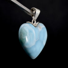 Load image into Gallery viewer, Larimar Heart Pendant for Necklace, Dominican Republic
