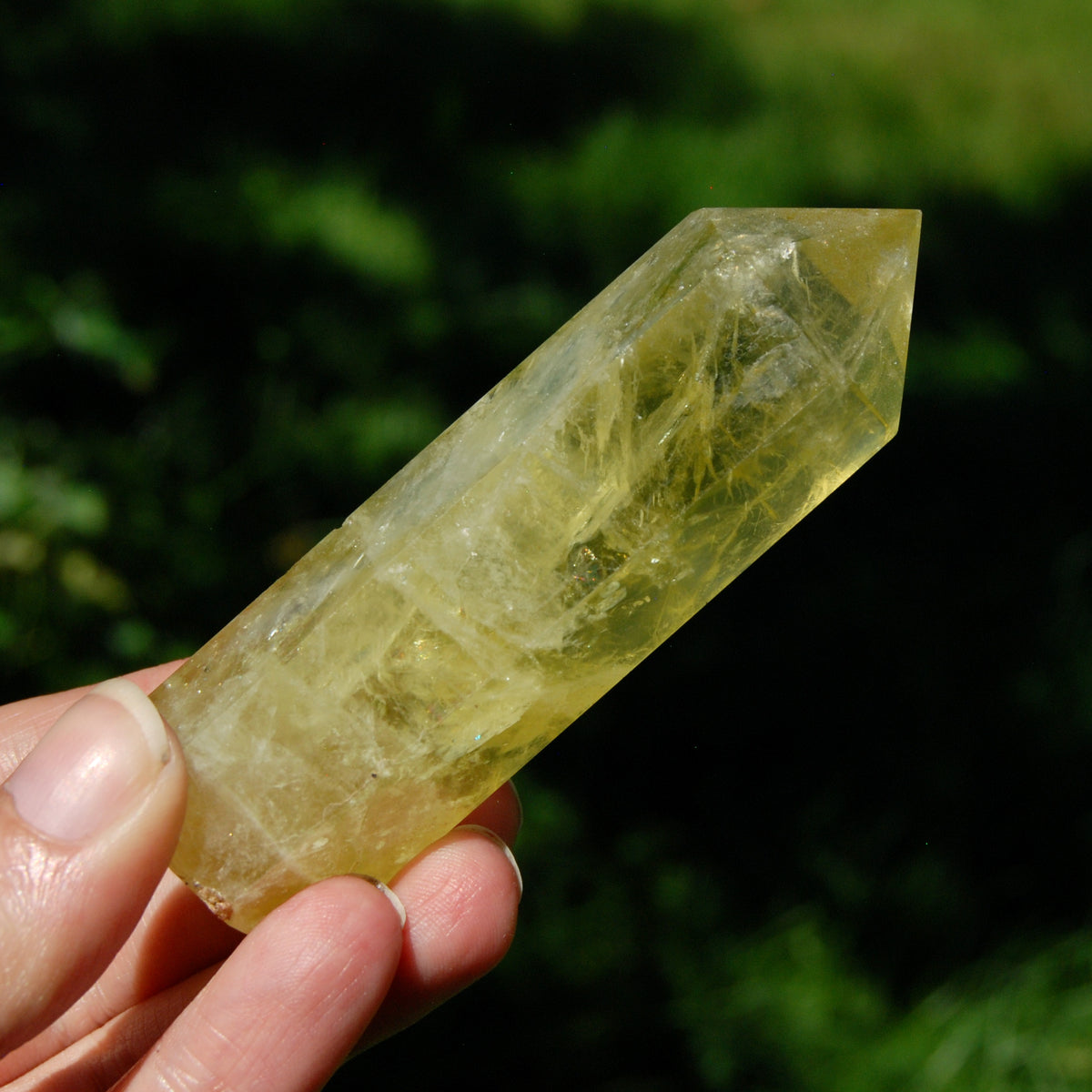 Lemon Quartz Crystal Tower - 3.6" 119g Stone of Optimism & Abundance