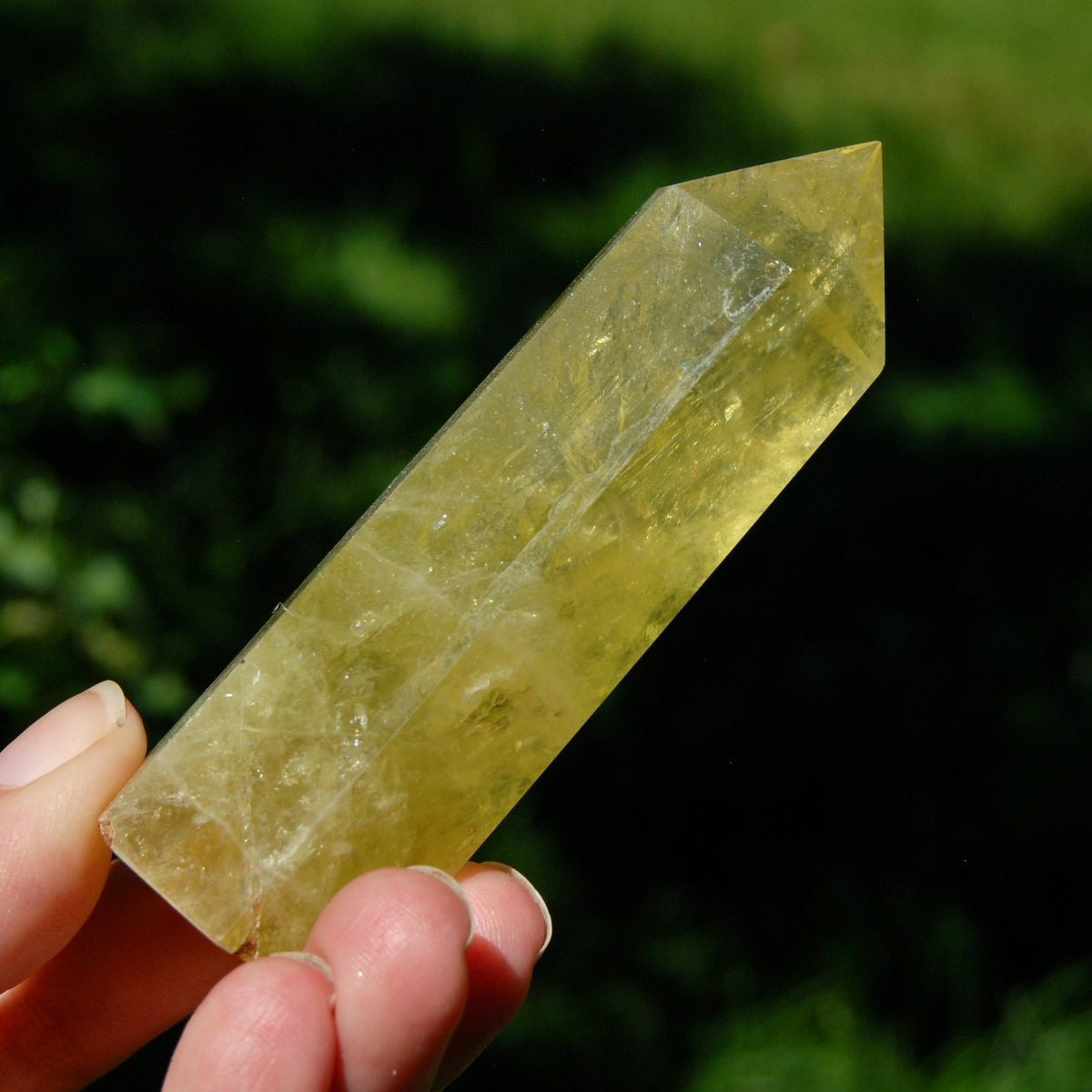 Lemon Quartz Crystal Tower - 3.6" 119g Stone of Optimism & Abundance
